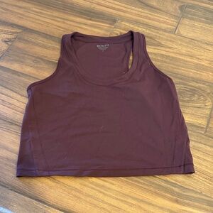 Athleta Plum Racerback Crop Tank